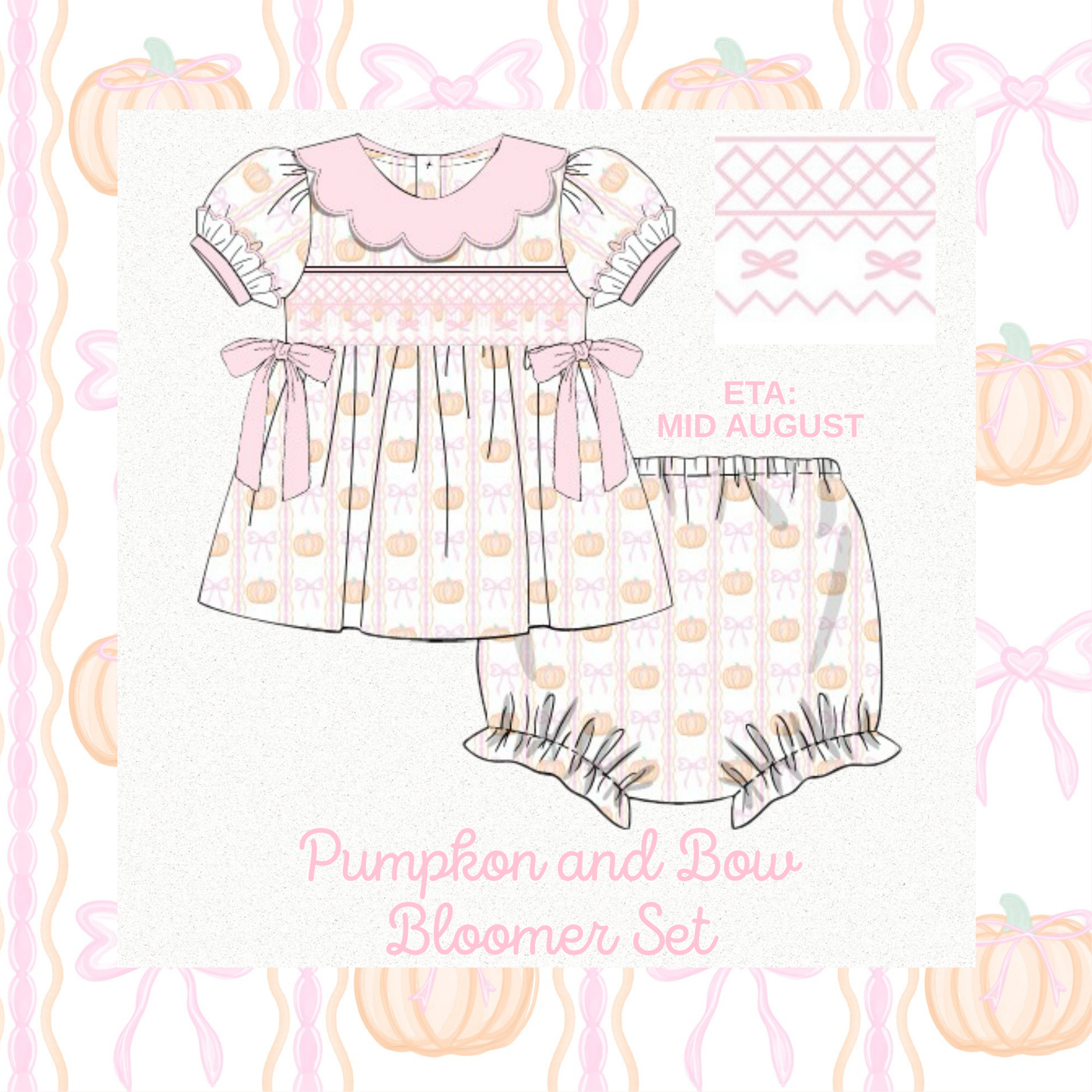*PRE ORDER* Bow + Pumpkin set