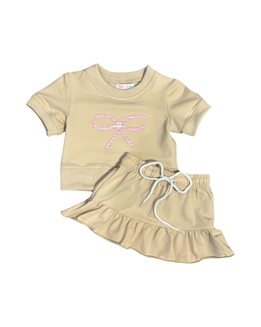 Bow Tennis Skirt Set