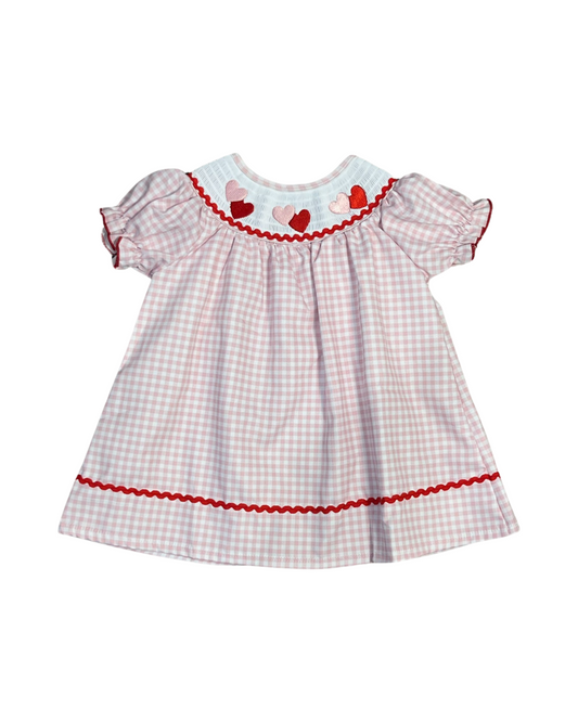 Valentines Day Smocked Dress